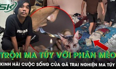 Cận cảnh căn phòng trọ của thanh niên nghiện ma túy: Rác thải chất đống, trộn ma tuý với phân mèo để hít