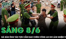 Trung tá Cảnh sát cơ động bị chém khi làm nhiệm vụ, 'kẻ thủ ác' bị quật ngã ngay tại chỗ