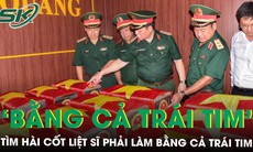Đại tướng Nguyễn Trọng Nghĩa xúc động tại hố khai quật, dặn dò tìm hài cốt liệt sĩ bằng cả trái tim người lính