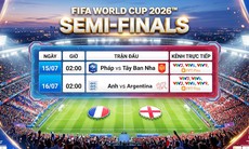 Lịch thi đấu Bán kết World Cup 2026 mới nhất