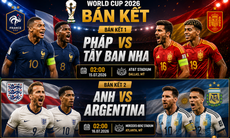 Lịch thi đấu bóng đá hôm nay ngày 12/7 - 13/7: Chờ bán kết World Cup 2026