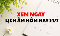 Âm lịch hôm nay 14/7 - Lịch âm 14/7 - Lịch vạn niên ngày 14/7/2026