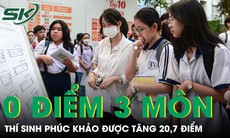 Bị chấm 0 điểm 3 môn, thí sinh phúc khảo được tăng 20,7 điểm: Từ trượt thành đỗ 
