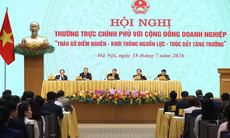 Thủ tướng: Xử lý đến cùng mọi vướng mắc của doanh nghiệp để thúc đẩy tăng trưởng