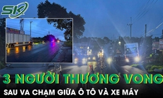 3 người thương vong sau va chạm giữa ô tô và xe máy trên đường Hồ Chí Minh