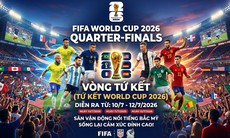 Lịch thi đấu World Cup 2026 vòng Tứ kết mới nhất