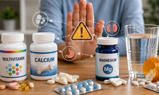 Rủi ro khi uống magie, canxi sai cách nhiều người không biết