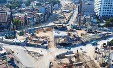 Hà Nội: Cận cảnh công trường Vành đai 1 Hoàng Cầu - Voi Phục tăng tốc thi công trước thời hạn 2/9