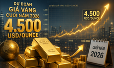 LBMA dự báo giá vàng thế giới vận động quanh mức 4.500 USD cuối 2026