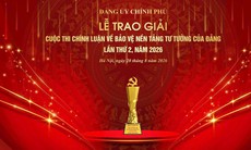 Tối 20/8, Đảng ủy Chính phủ trao Giải Cuộc thi chính luận về bảo vệ nền tảng tư tưởng của Đảng.