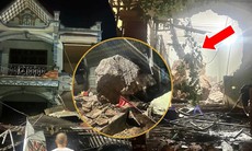 Phút kinh hoàng tảng đá khổng lồ từ núi lăn thủng nhà dân ở Lạng Sơn