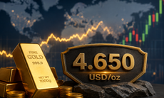 Giá vàng thế giới sáng 26/8 giữ vững mức trên 4.650 USD