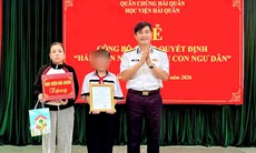 Học viện Hải quân nhận đỡ đầu con của ngư dân ở Đắk Lắk