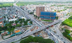 Hầm chui 750 tỷ được kỳ vọng giảm ủn tắc Vành đai 2 nhìn từ trên cao