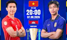 Kênh và link xem trực tiếp đội tuyển Việt Nam vs Campuchia tối 7/8