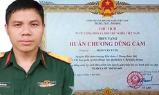 Chủ tịch nước truy tặng Huân chương Dũng cảm đối với Trung tá Trần Văn Tùng