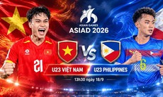 Kênh và link xem trực tiếp U23 Việt Nam vs U23 Philippines ngày 18/9