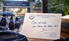 Xúc động thư của hiệu trưởng gửi học sinh trong ngày mưa bão