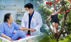 Trèo cây hái quả, người phụ nữ ngã chấn thương gan, suýt mất mạng