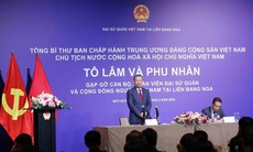 Tổng Bí thư, Chủ tịch nước mong doanh nhân người Việt tại Nga tiếp tục là hạt nhân thúc đẩy hợp tác hai nước