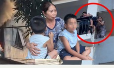 Cháy nhà 6 tầng ở Nghệ An, bà bồng 2 cháu nhỏ leo ban công thoát nạn