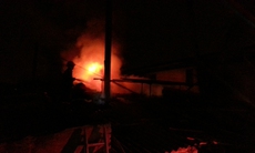 Nghệ An: Cháy lớn ở khu công nghiệp Đông Vĩnh