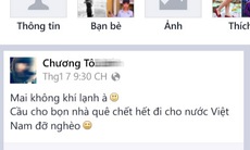 Facebook phẫn nộ trước status "mong người nhà quê chết vì lạnh"