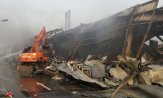 Cháy lớn tại khu công nghiệp Yên Phong