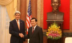 Những hình ảnh đầu tiên của Ngoại trưởng Mỹ John Kerry tại Hà Nội