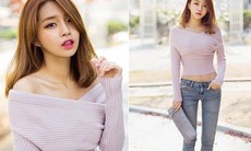 Mix đồ len theo phong cách sexy