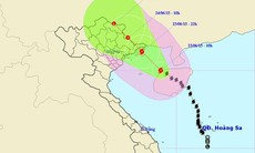 Đêm nay tâm bão số 1 ở trên vùng biển Quảng Ninh, vùng núi phía Bắc mưa to