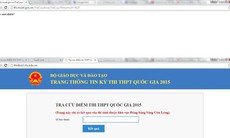 Vừa công bố điểm thi, website của Bộ GD-ĐT đã tê liệt