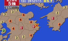 Nhật Bản: Động đất mạnh 5,7 độ richter rung chuyển đảo Kyushu