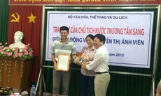 Trao thư khen của Chủ tịch nước tới gia đình Ánh Viên