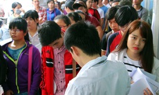Xét tuyển đại học: Trường nháo nhào, trường vắng vẻ