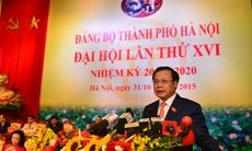 Ra mắt Ban chấp hành Đảng bộ thành phố Hà Nội khoá XVI nhiệm kỳ 2015-2020