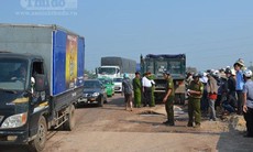 Va chạm giữa xe tải và xe máy, 1 người tử vong