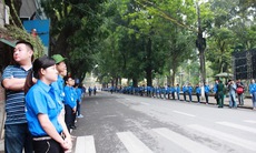 6.400 đoàn viên thanh niên hỗ trợ nhân dân vào viếng Đại tướng
