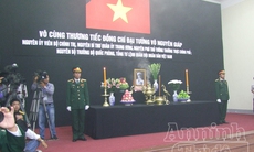 "Nước mắt hòa mưa" tiễn đưa người Anh hùng dân tộc