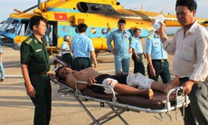 Trực thăng ra Trường Sa cứu ngư dân gặp nạn
