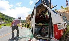 Kết quả giám định chiếc xe chở giáo viên đâm vào vách núi