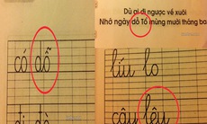 Vở Tiếng Việt lớp 1 đầy lỗi chính tả: Chưa ai nhận trách nhiệm