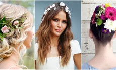 12 kiểu tóc với hoa ngọt ngào cho mùa xuân