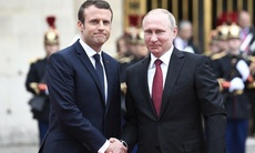 Tổng thống Putin, Macron lần đầu gặp trực tiếp