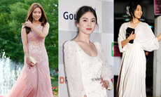 Váy dạ tiệc tuổi 30+ theo phong cách Song Hye Kyo và Park Shin Hye