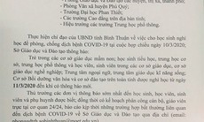 Bình Thuận: Tăng số người tiếp xúc với bệnh nhân nhiễm COVID-19 thứ 34, học sinh tiếp tục nghỉ học