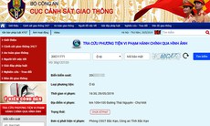 Từ ngày mai, người dân có thể tự tra cứu thông tin về vi phạm giao thông