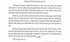 Bộ Giáo dục và Đào tạo đề nghị bổ sung quy định về  xe đưa đón học sinh