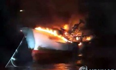 Cháy tàu cá ở Hàn Quốc, 5 thuyền viên Việt Nam mất tích