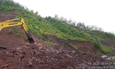 Gần 90 nghìn m3 đất đá vùi lấp tuyến đường 133 ở Lai Châu